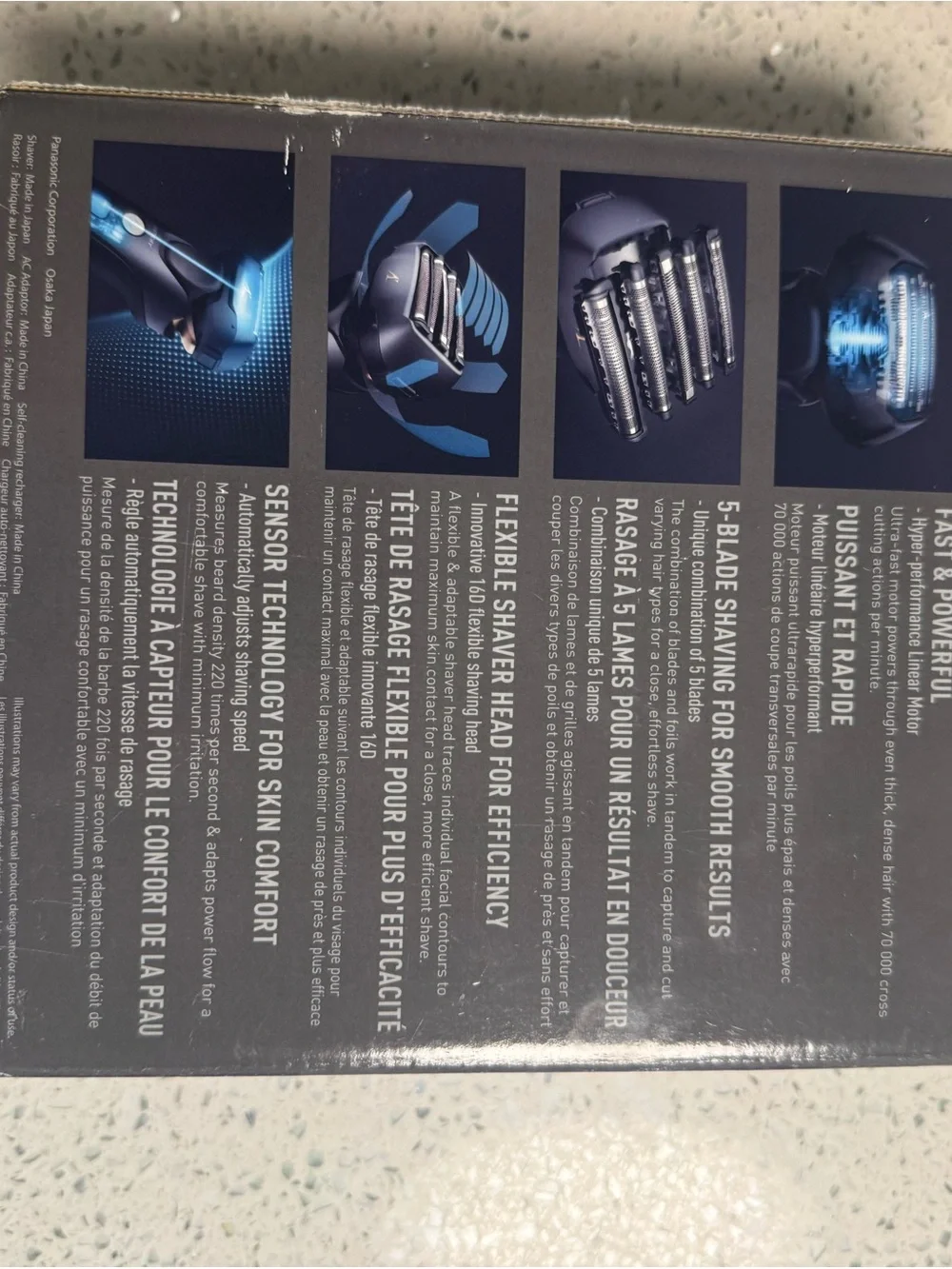 Panasonic Premium Performance Shaver - Navy Blue & Silver